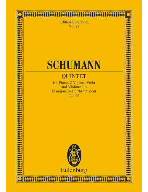 Schumann - Quintette Pour Piano Mi Bémol Majeur Op. 44 - Piano 2 Violen Altviool En Cello
