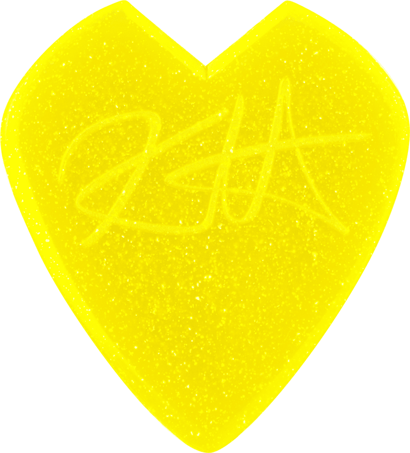 24 x 1,38mm Kirk Hammett Jazz III Yellow Glitter