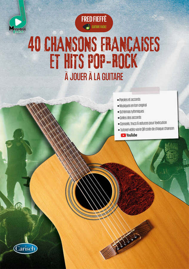 40 Chansons Françaises et Hits Pop-Rock Guitare