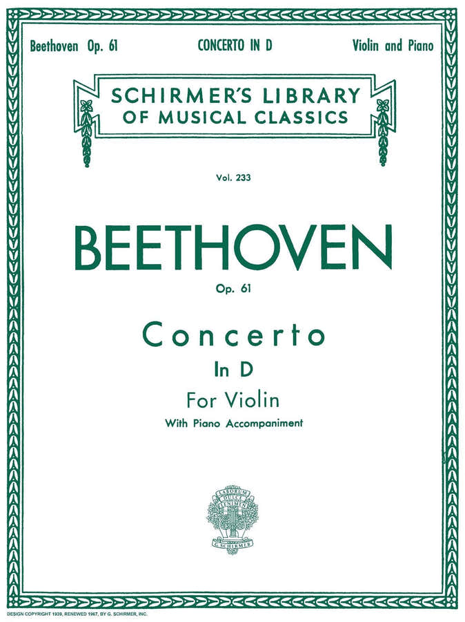 Vioolconcert in D groot Op. 61