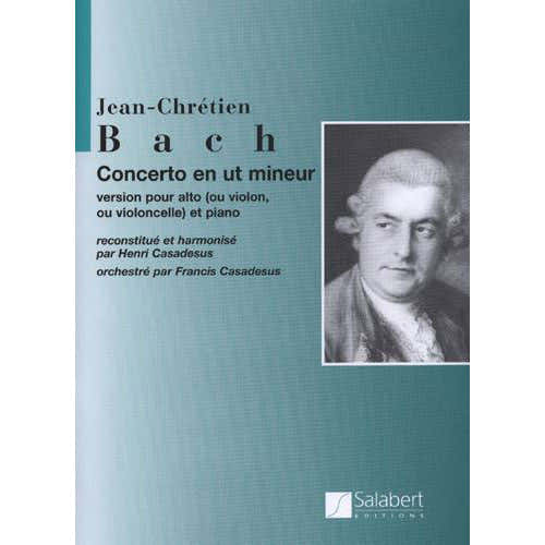Salabert Bach J.C. - Concerto En Ut Mineur - Alto