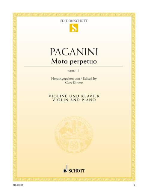 Paganini Niccolo - Moto Perpetuo Op. 11 - Violin And Piano