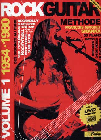 Rock Guitar Methode Rebillard Vol.1 1954/1980 + CD + DVD - Guitare