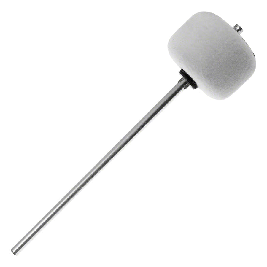 306 - GC-Pedaalhamer - Wit Vilt - Verchroomde Steel