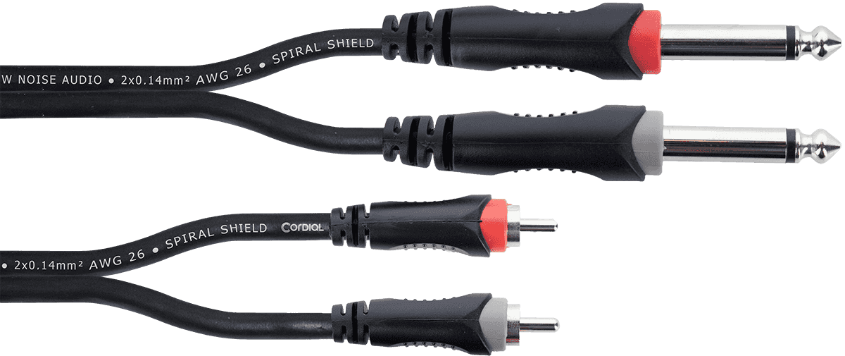 Câble Audio Double Jack Mono - RCA 3 M