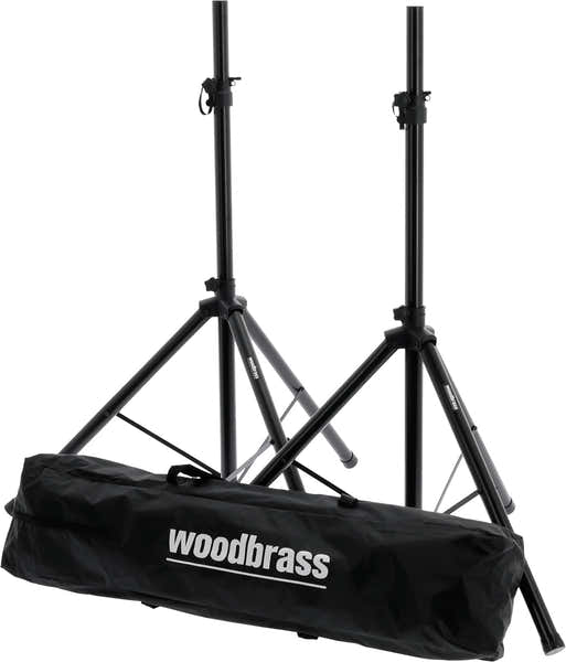Woodbrass SS50 Set luidsprekerstatieven + hoes