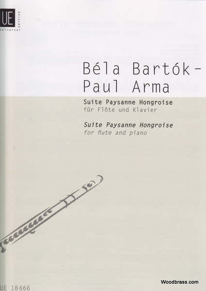 Universal Edition Bartok B. - Suite Paysanne Hongroise - Flute et Piano