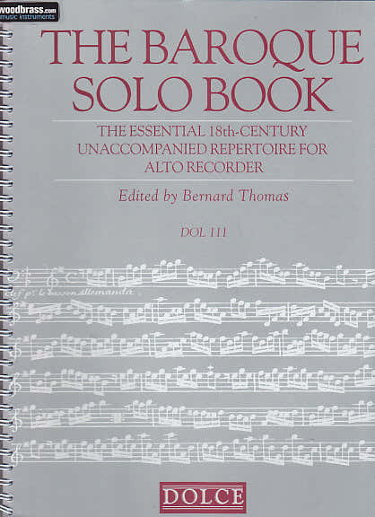 The Baroque Solo Book - Flute A Bec Alto Solo