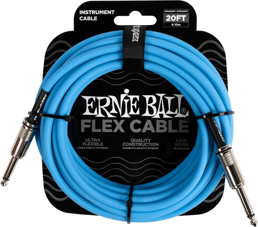 Instrumentkabels Flex Jack/jack 6M Blauw