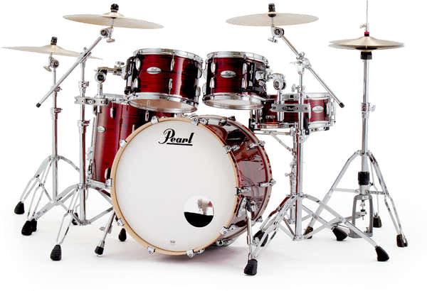 Pearl Professional Series 4-pc Shell Pack Stage 22 Velvet Crimson