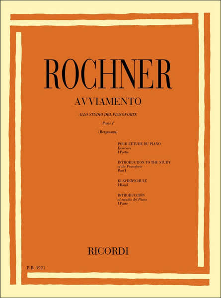 Ricordi Rochner Oscar - Avviamento Pour L'etude Du Piano Vol.1