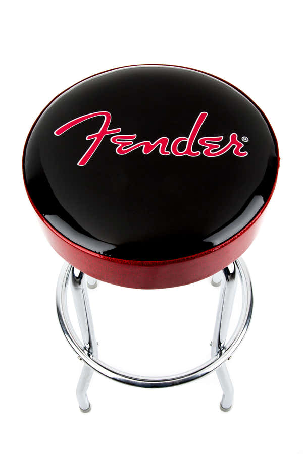 Barkruk met Red Sparkle-logo zwart Red SPARKLE-chrome 30"