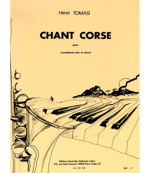 Tomasi H. - Chant Corse - Saxophone Alto et Piano