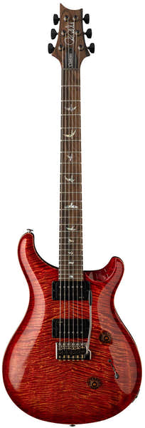 PRS Custom 24 Mangokleurige Bovenkant LTD Bloedrood