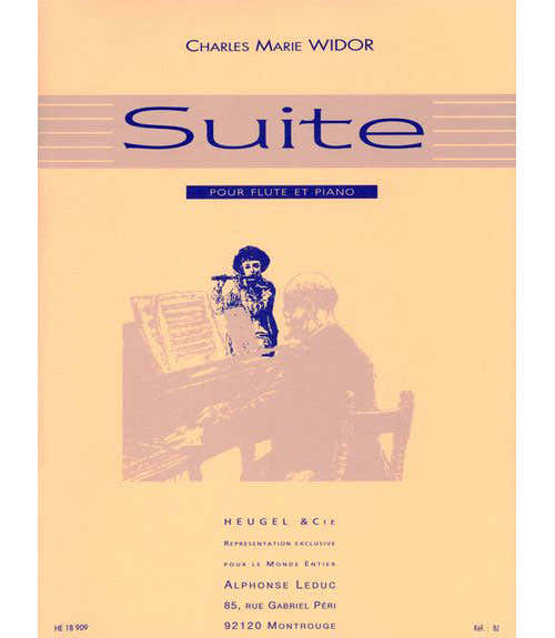 Widor CHARLES-marie - Suite Pour Flute et Piano