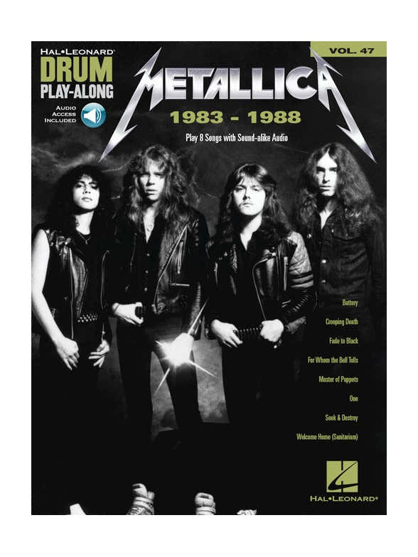 Metallica 1983-1988 - Hal Leonard Drum Play Along Vol.47 - Batterie