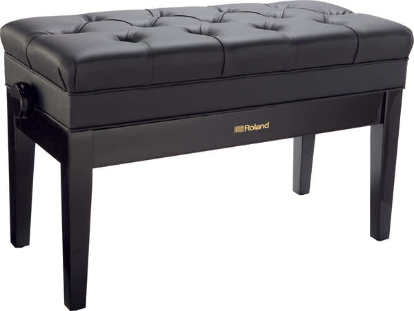 Roland Dubbele klavierbank RPB-D500 Glanzend zwart