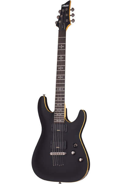 Schecter Demon 6 Verouderd satijnzwart