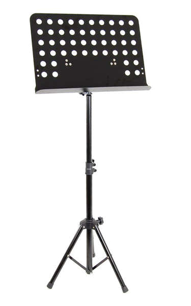 Woodbrass MU30 Muziekstandaard Zwart Orkestblad