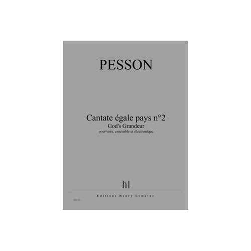 Pesson - Cate Égale Pays N°2 - God'S - Voix Ensemble Et Électronique