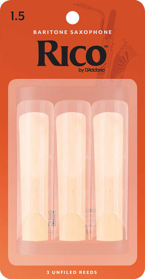 RLA0315 - Anches Rico Saxophone Baryton Force 1.5 Pack De 3