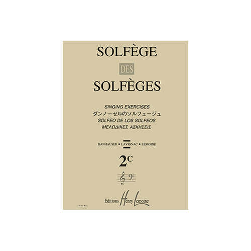Lemoine Lavignac Albert - Solfege Des Solfeges Vol.2c Sans Accompagnement