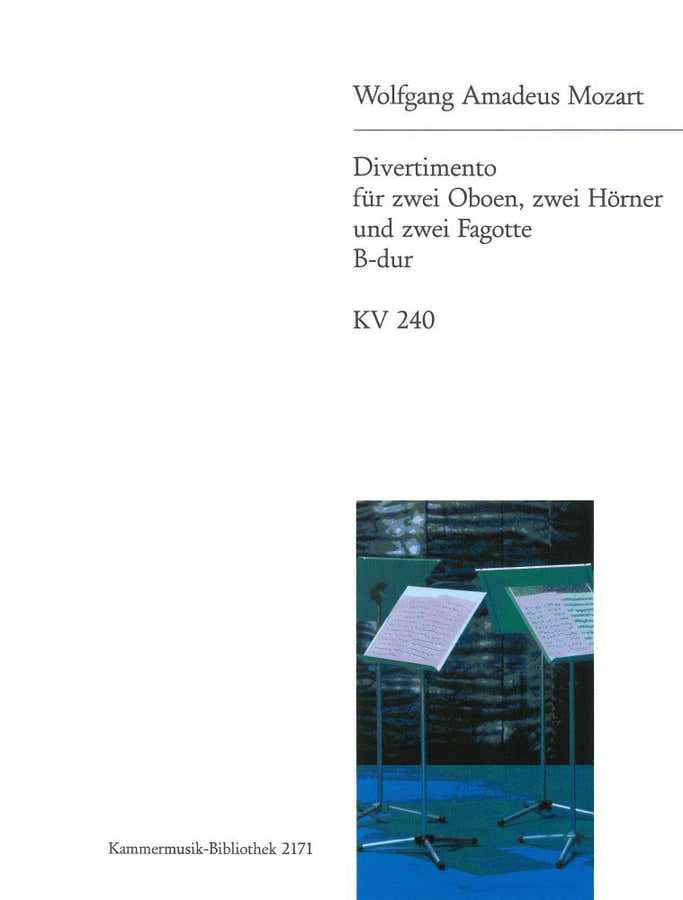 Mozart W.a. - Divertimento Bes majeur KV 240