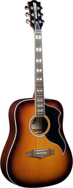 Eko Ranger Vi EQ Vintage heruitgave Dreadnought Honey Burst