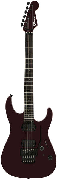 Charvel Pro-Mod Plus Dinky DK24 HH FR EB Ebo Karmozijnrode Eclipse