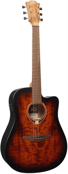 Lâg Tramontane T70DCE-B&B Dreadnought Ctw Zwart & Bruin
