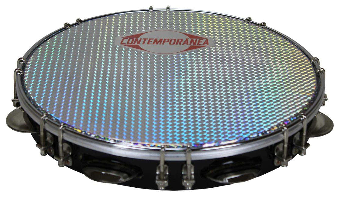 C-PF11-01BS - Pandeiro 11" Noir - Peau Argent