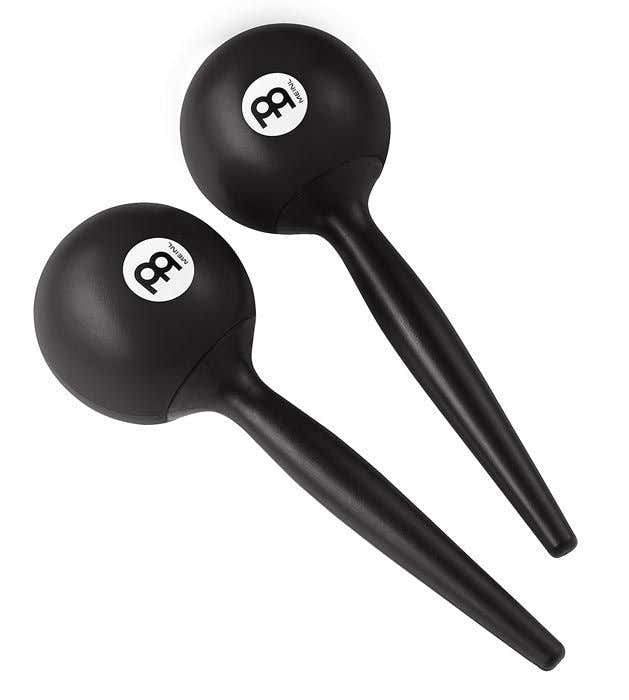 Maracas Ronds Plastique Noir