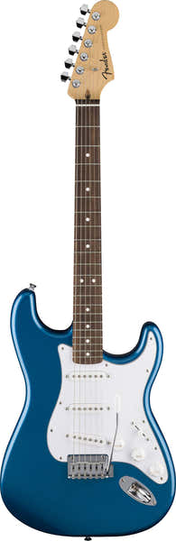 Fender Standard Stratocaster LRL Witte Slagplaat Aqua Marine Metallic