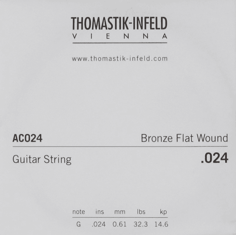 AC024 Plectrum Bronze Flat Wound 024