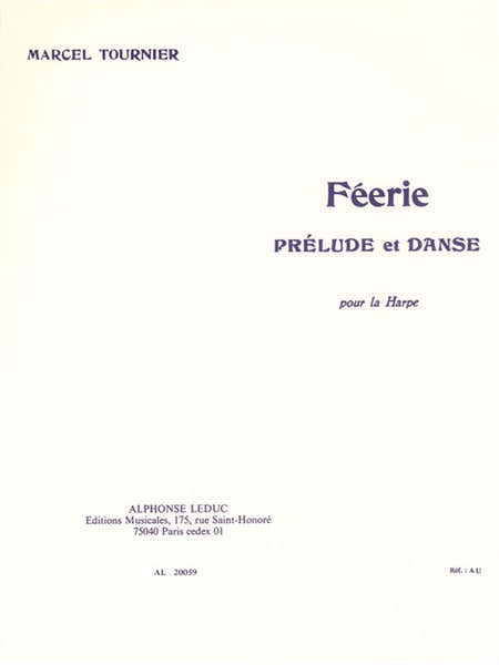 Tournier Marcel - Feerie - Prelude et Danse - Harpe