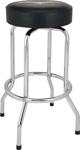 Chevron Logo Barstool Black-chrome 30"