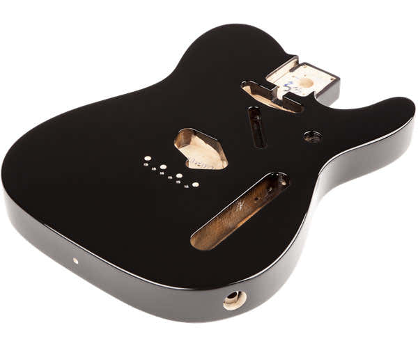 CLASSIC 60'S TELECASTER SS ALDER BODY VINTAGE BRIDGE MOUNT, BLACK