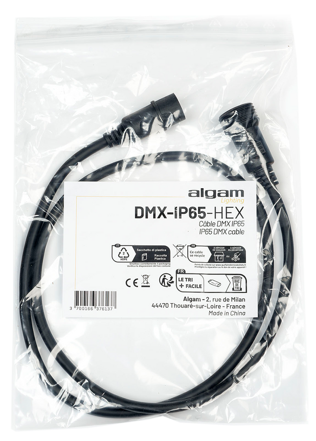 Câble DMX IP65 pour IP Par 712/1212 HEX