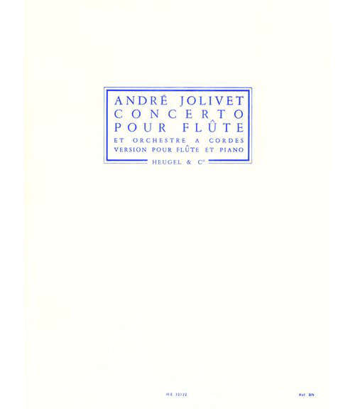 Heugel Jolivet Andre - Concerto Pour Flute