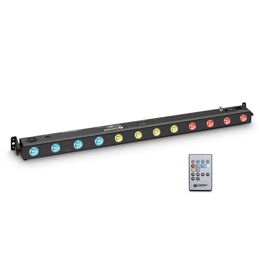 Tribar 200 Ir - Barre Led Tricolores (Rgb) 12 X 3 W Boitier Noir Avec Tlcommande Infrarouge