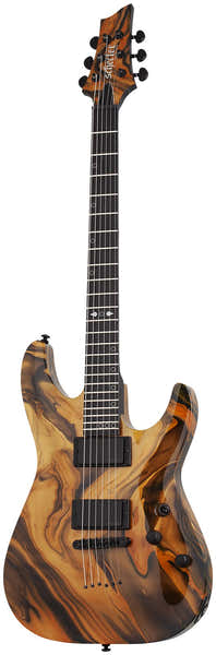 Schecter C-1 Hydro Dip Golden Eclipse