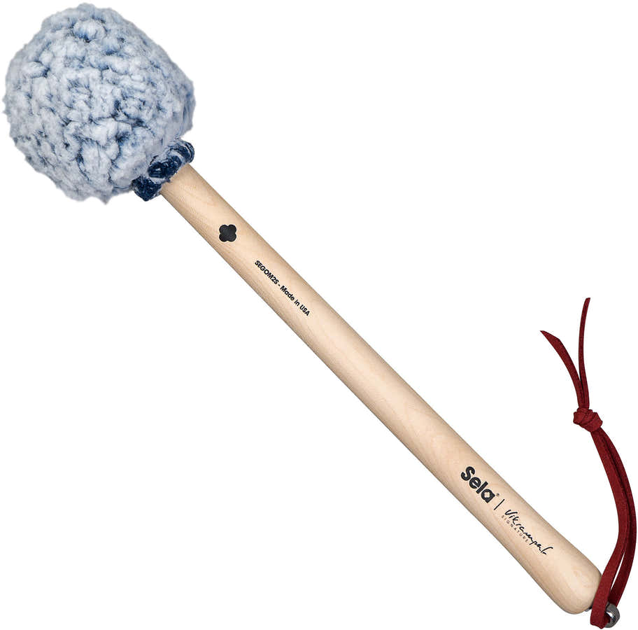 Baguette de gong Vikrampal Deep Earth - Petit, bleu givré
