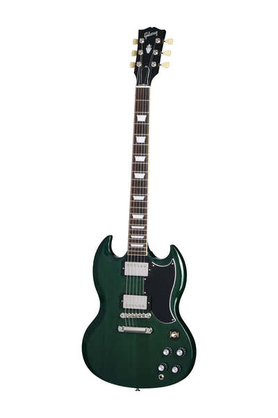 Gibson USA SG Standard '61 Stop Bar Translucent Teal Origineel