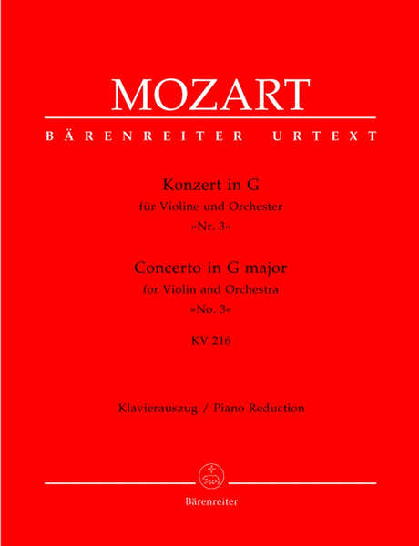 Moz W.A. - Concerto N°3 En Sol Majeur Kv 216 - Violon Piano