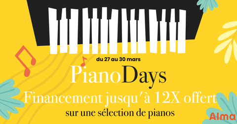 Piano Days : Financement jusqu’à 12x offert et promos sur plusieurs marques