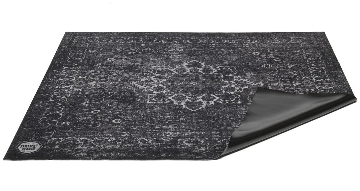 RWP185-BLK - Pro X-Heavy 7kg Road Worn Black Persian Drummat - 1.85 x 1.60m
