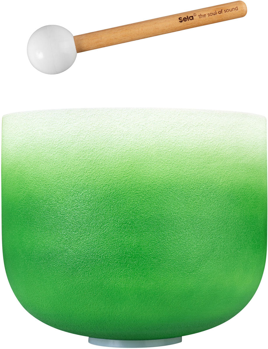 Crystal Singing Bowl Chakra 11" - Green Heart F (432 Hz)