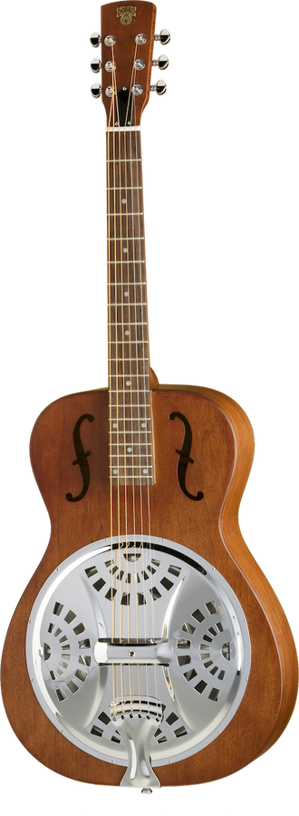 Dobro Hound Dog Round Neck Vintage Brown