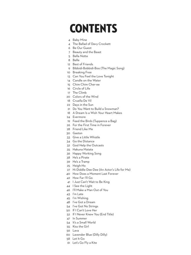 101 Disney Songs Saxophone Alto