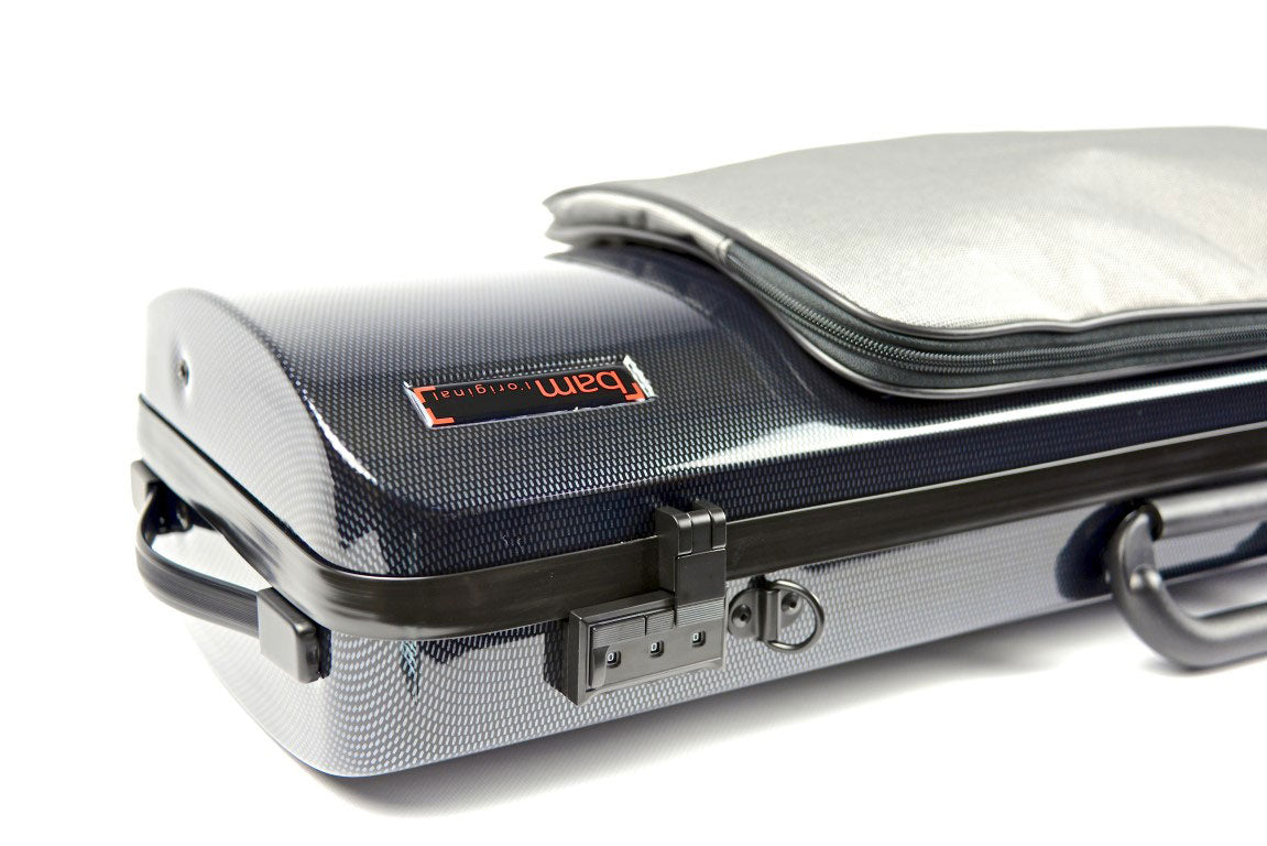 Étui Violon 4/4 Hightech + Poche - Noir Carbone